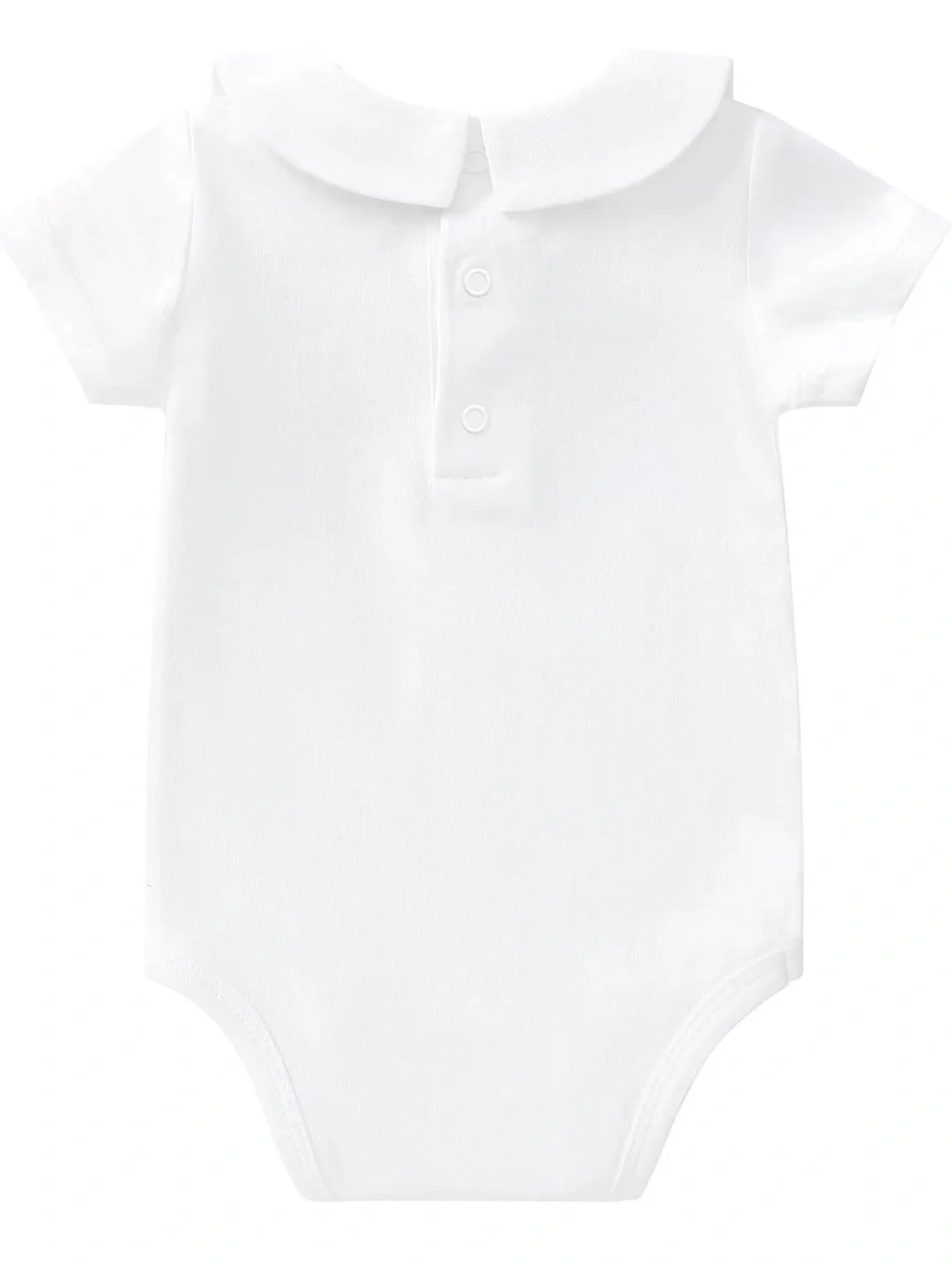 Pureborn Baby White Peter Pan Collar Bodysuit 9-12 Months Classic Unisex